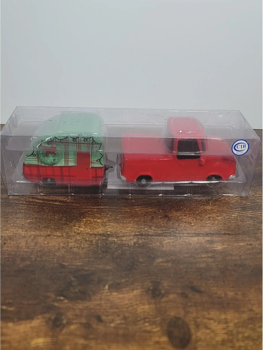 Christmas Themed Truck And Camper Salt And Pepper Shakers